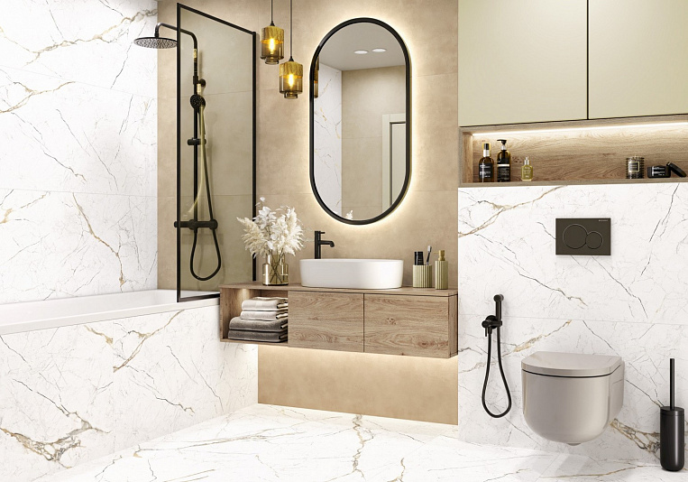 Интерьерные фото коллекции Rock Line (керамогранит)