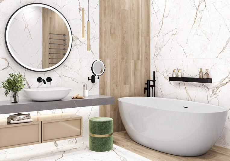 Интерьерные фото коллекции Rock Line (керамогранит)